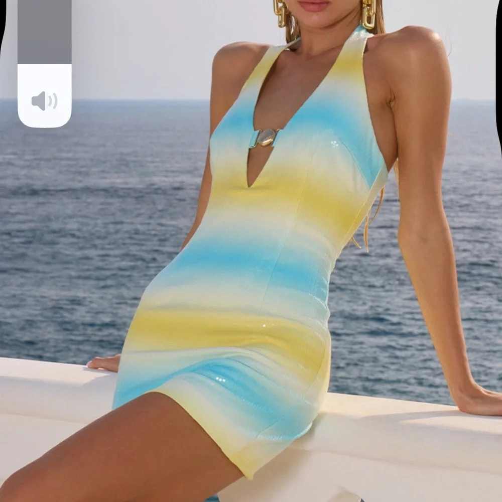 RUNAWAY THE LABEL CATIANA MINI DRESS - RIO PRINT - Picture 4 of 4